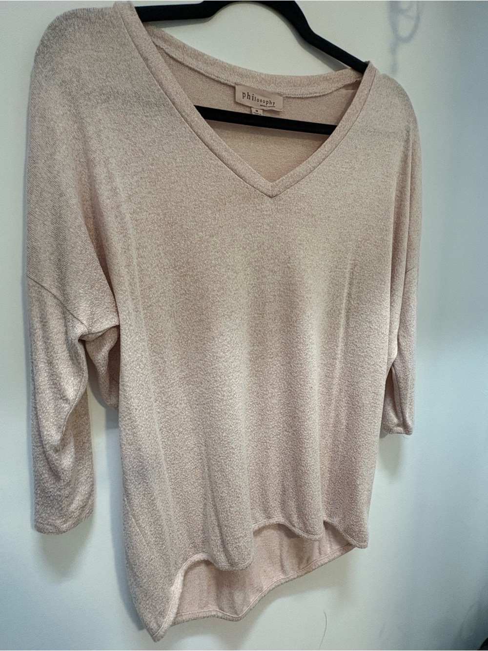Philosophy Soft Blush V-Neck Pullover